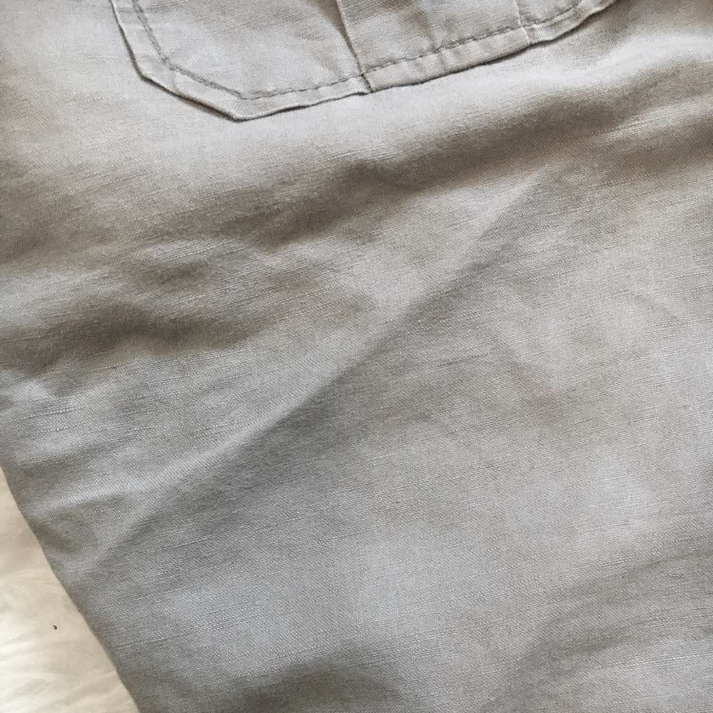 Wide leg linen pants